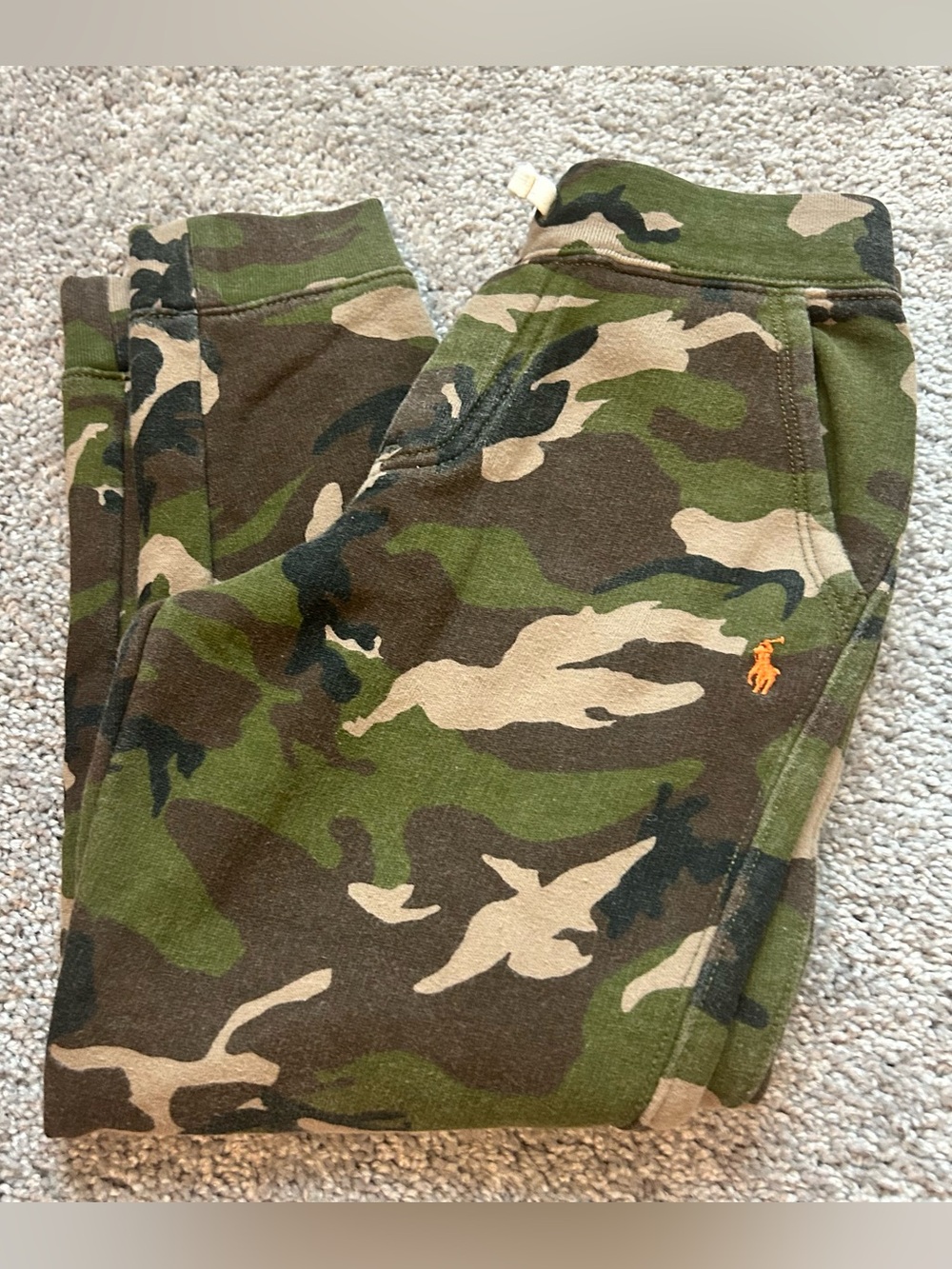 Polo Ralph Lauren‎ Kids Camo Fleece Joggers — Size 7 🐴